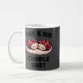 This Is Our Cuddle Shirt Cute Ladybug Couple  コーヒーマグカップ (左)