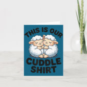 This Is Our Cuddle Shirt Cute Sheep Couple  カード (正面)