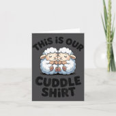 This Is Our Cuddle Shirt Cute Sheep Couple  カード (正面)