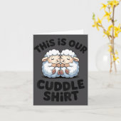 This Is Our Cuddle Shirt Cute Sheep Couple カード (黄色い花)