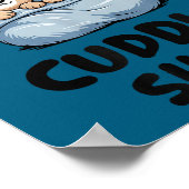 This Is Our Cuddle Shirt Cute Teddy Bear Couple  ポスター (角)