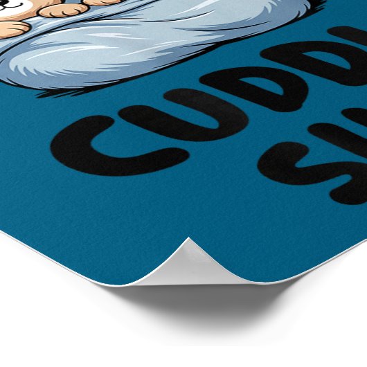 This Is Our Cuddle Shirt Cute Teddy Bear Couple  ポスター (角)