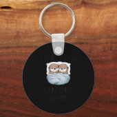 This Is Our Cuddle Shirt Otter Couple Cute キーホルダー (正面)