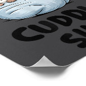 This Is Our Cuddle Shirt Otter Couple Cute  ポスター (角)