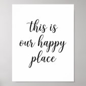 This Is Our Happy Place Custom Wall Art poster  ポスター (正面)