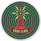This Is Radio Clash On Pirate Satellite Parody シール (正面)