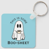 This is some boo-sheet ghost boo with coffee キーホルダー (裏面)