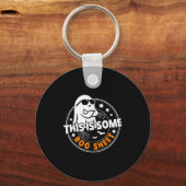 This Is Some Boo Sheet Ghost Funny Retro Halloween キーホルダー (正面)