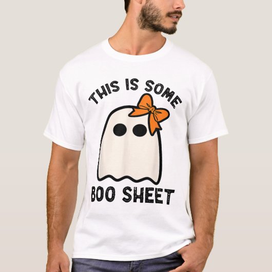 This Is Some Boo Sheet Ghost Halloween Costume Men Tシャツ (正面)