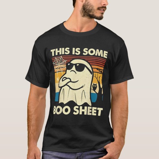 This is Some Boo Sheet Ghost Retro Funny Halloween Tシャツ (正面)
