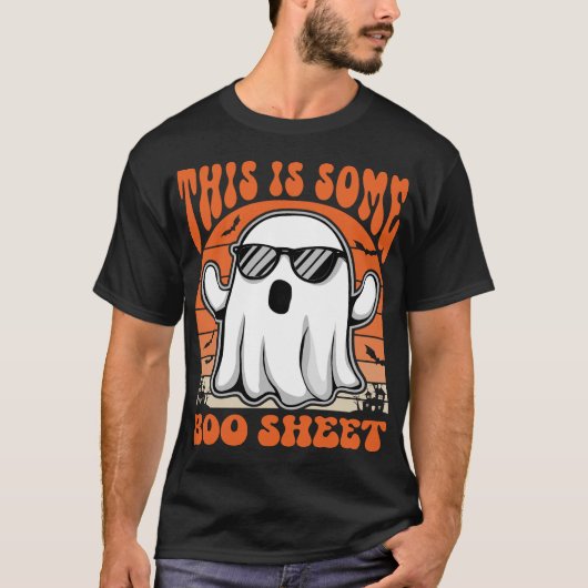This Is Some Boo Sheet Retro Ghost Halloween Tシャツ (正面)