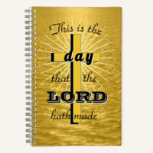 This is the Day Golden Spiral Notebook Journal ノートブック (正面)