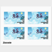 This is the part where you go somewhere better. 長方形シール (シート)