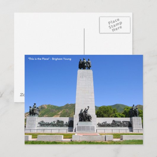 "This is the Place" Monument - Utah ポストカード (正面/裏面)
