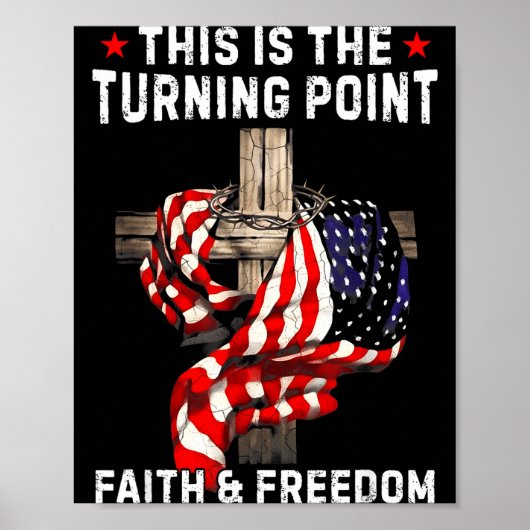 This Is The Turning Int Patriotic Christian Faith ポスター (正面)