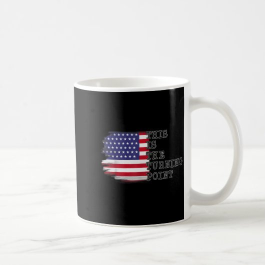 This Is The Turning Int Tee Usa Flag For Men Women コーヒーマグカップ (右)
