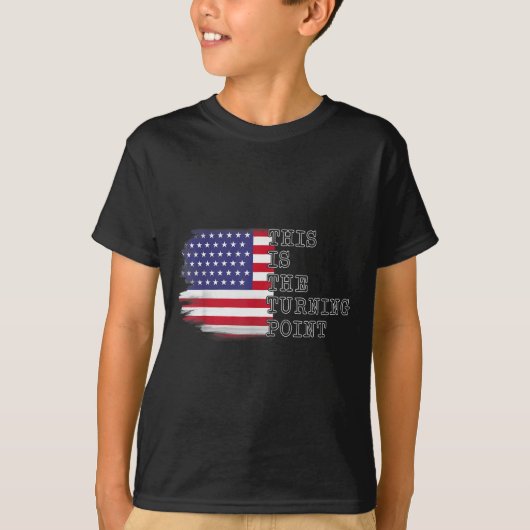 This Is The Turning Int Tee Usa Flag For Men Women Tシャツ (正面)