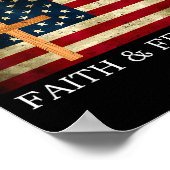 This Is The Turning Point Patriotic Christian Fait ポスター (角)