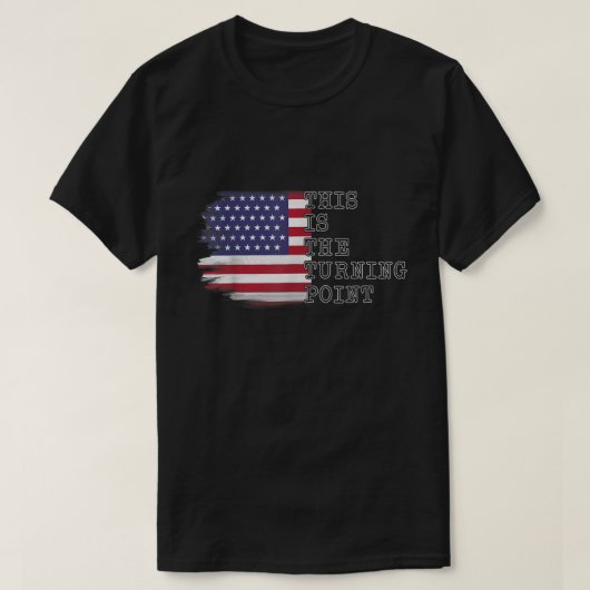 This Is the Turning Point USA Flag Tee Tシャツ (デザイン正面)