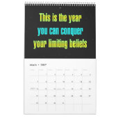 "This is the year..." Encouragement Quotes カレンダー (3月 2027)