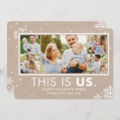 『This Is Us』ホリデー フォト カード クラフト (正面/裏面)