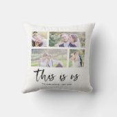 『This is Us』家族名 フォト コラージュ クッション (裏面)