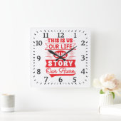 This Is Us Our Life Story スクエア壁時計 (ホーム)