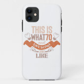 This is what 70 and awesome looks like quote Case-Mate iPhoneケース (裏面)