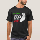 this is what a boss lokks like capiche Italy Vaffa Tシャツ (正面)