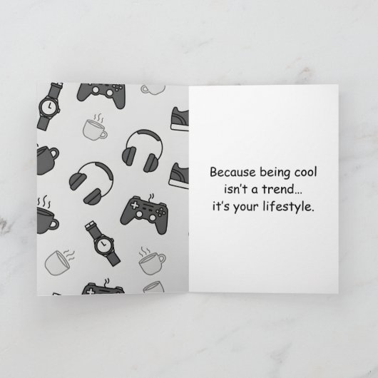 This Is What a Cool Uncle Looks Like カード (内部)