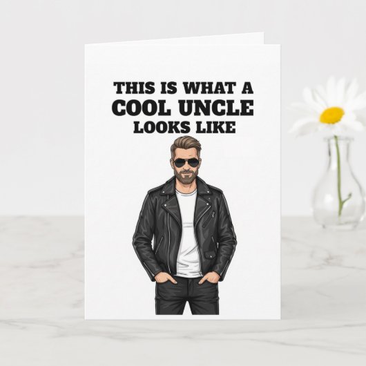 This Is What a Cool Uncle Looks Like カード (小さな植物)