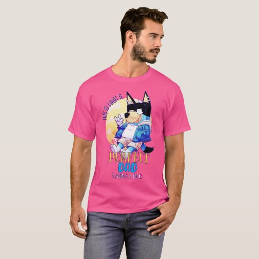 THIS IS WHAT A PERFECT DAD LOOKS LIKE Tシャツ (正面フル)