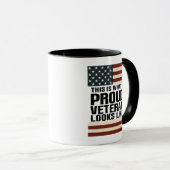 This Is What A Proud Veteran Looks Like - Veterans マグカップ (正面右)