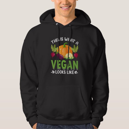 This is what a vegan looks like パーカ (正面)