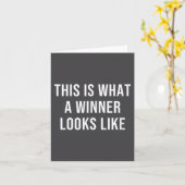 This Is What A Winner Looks Like カード (黄色い花)