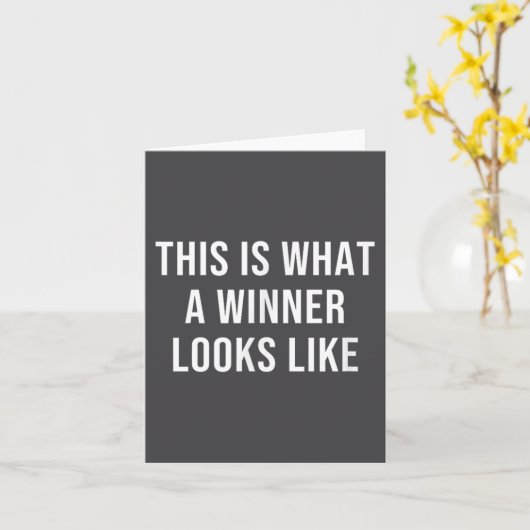 This Is What A Winner Looks Like  カード (黄色い花)