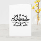 This Is What An Awesome Chiropractor Chiro Spine カード (黄色い花)