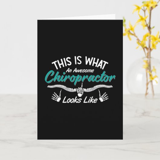 This Is What An Awesome Chiropractor Chiropractic カード (黄色い花)