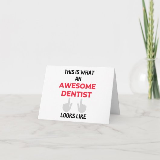 This Is What An Awesome Dentist Looks Like 2 カード (正面)