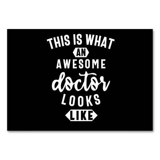 This Is What An Awesome Doctor Looks Like テーブルナンバー (正面)