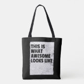 This Is What Awesome Looks Like Tote Bag トートバッグ (裏面)