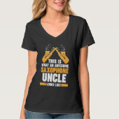 this is what saxophone uncle music tシャツ (正面)
