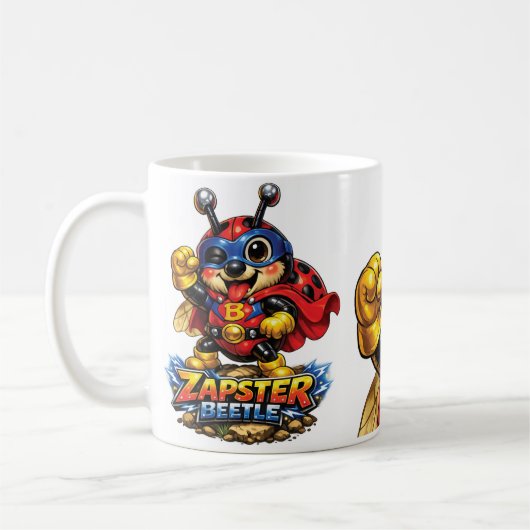 This is "Zapster Beetle"  コーヒーマグカップ (左)