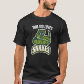 This Kid Loves Snakes Snake Quote Viper Graphic Tシャツ (正面)