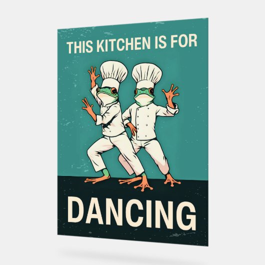 This Kitchen Is For Dancing  アクリルサイン (傾斜)