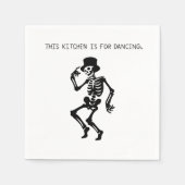 This Kitchen is for Dancing スタンダードカクテルナプキン (正面)