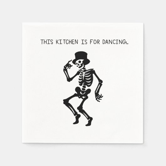 This Kitchen is for Dancing スタンダードカクテルナプキン (正面)