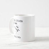 This Kitchen is for dancing snowman コーヒーマグカップ (正面左)