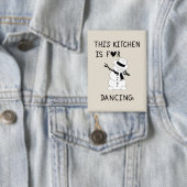 This Kitchen is for dancing snowman 缶バッジ (インサイチュ)