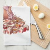 This Kitchen Is for Reheating Takeout Illustration キッチンタオル (四つ折り)